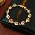 Vintage Zircon Square Buckle Bracelet Wholesale Supply - Bracelet - gold - color (real gold plating)