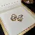Wholesale Real Gold Electroplated Shell Zircon Letter Necklace for Women - 5# silver needle-golden zircon.