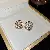 Wholesale Real Gold Electroplated Shell Zircon Letter Necklace for Women - 6# Silver Needle-Golden Pearl.
