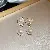 Silver Needle Accessories Wholesale Supply for Street Market Profit - 19-Silver Needle Pearl Circle Water Drop Earrings