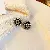 Silver Needle Accessories Wholesale Supply for Street Market Profit - 22-Silver Needle Oil Drop Flower Pearl Stud Earrings