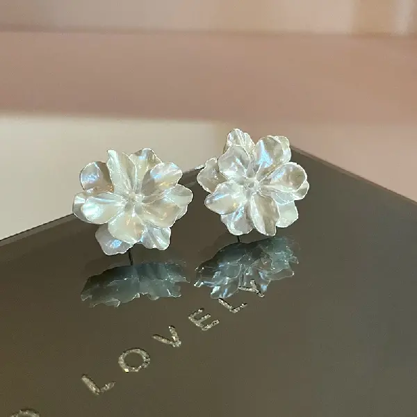 20# Silver Needle-White Flowers,tkmbeautysupply.com