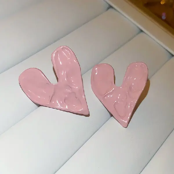 34# Silver Needle-Pink Heart.,tkmbeautysupply.com