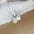Wholesale Silver Needle Accessories Supply for Retail Profit - 102# Silver Needle-White Pearl Flower.