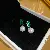 Wholesale Silver Needle Accessories Supply for Retail Profit - 130# silver needle square pearl earrings