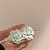 Wholesale Silver Needle Accessories Supply for Retail Profit - 5-#925 Silver Needle Light Green Flower Stud Earrings