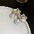 Freshwater Pearl Wholesale Earrings with Premium Quality - 23# silver needle-gold-white (environmentally friendly)