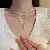 Titanium Steel Necklace Wholesale | Durable Quality & Style - Gold-Love Ball Pearl Necklace (Set of 2)