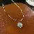 Titanium Steel Necklace Wholesale | Durable Quality & Style - 23# titanium steel small round bead oval cat's eye necklace
