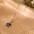 Titanium Steel Necklace Wholesale | Durable Quality & Style - 36# Blue-Titanium Steel Zircon Flower Necklace