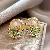 Wholesale Vintage Steel Needle Drop Cat's Eye Earrings for Retailers - 7# Silver Needle Oval Flower Pearl Stud Earrings