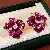 Wholesale Medieval Vintage Silver Needle Earrings for Retail - 8# Ear Clip-Diamond Oil Drop Flower Earrings