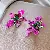 Wholesale Medieval Vintage Silver Needle Earrings for Retail - 30# Silver Needle-Flower Crystal Acetate Earrings