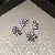 Wholesale Medieval Vintage Silver Needle Earrings for Retail - 34# ear cuff-Zircon Butterfly