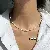 Wholesale Irregular Geometric Pearl Charm Necklaces for Retailers - 5#gold-white-3mm pearl necklace