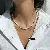 Wholesale Irregular Geometric Pearl Charm Necklaces for Retailers - 7# gold-white 6mm pearl necklace