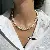 Wholesale Irregular Geometric Pearl Charm Necklaces for Retailers - 9#gold-white-10mm pearl necklace