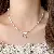 Wholesale Irregular Geometric Pearl Charm Necklaces for Retailers - 11# Manta Rose Pearl Zircon Pendant Necklace