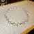 Wholesale Irregular Geometric Pearl Charm Necklaces for Retailers - 12# Irregular Pearl T-shaped Buckle Necklace
