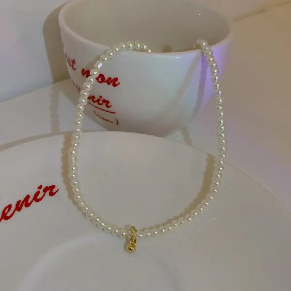 22# round bead pearl necklace,tkmbeautysupply.com