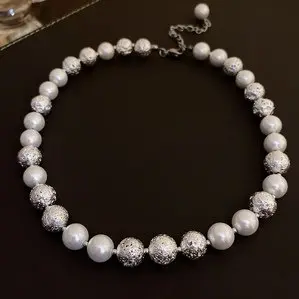24# round bead baroque pearl necklace,tkmbeautysupply.com