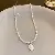 Wholesale Irregular Geometric Pearl Charm Necklaces for Retailers - 25# Pearl Tulip Flower Necklace