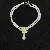 Wholesale Irregular Geometric Pearl Charm Necklaces for Retailers - 26# diamond drop pearl double layer necklace