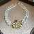 Wholesale Irregular Geometric Pearl Charm Necklaces for Retailers - 29# diamond drop pearl double layer necklace