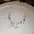 Wholesale Irregular Geometric Pearl Charm Necklaces for Retailers - 30# diamond bead chain pearl pendant necklace
