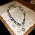 Wholesale Irregular Geometric Pearl Charm Necklaces for Retailers - 43# Gray-8mm Pearl Zircon Drop Necklace