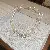Wholesale Irregular Geometric Pearl Charm Necklaces for Retailers - 49# blue double layer pearl zircon necklace (real gold plating)