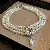 Wholesale Irregular Geometric Pearl Charm Necklaces for Retailers - 52# flower inlaid diamond pearl multi-layer necklace (7mm)