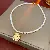 Wholesale Irregular Geometric Pearl Charm Necklaces for Retailers - 58# round zircon pearl necklace (real gold plating)