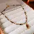 Wholesale Baroque Freshwater Pearl Necklaces for Retailers - Necklace-brown oval irregular.