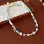 Wholesale Baroque Freshwater Pearl Necklaces for Retailers - #57 Gold-Blue-Pearl Aquamarine Necklace