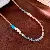 Wholesale Baroque Freshwater Pearl Necklaces for Retailers - #59 Gold-Pink-Blue-Square Aquamarine Pearl Necklace