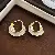 Wholesale Real Gold Electroplated Silver Needle Pearl Earrings - 2# white twisted pleated U-shaped earrings