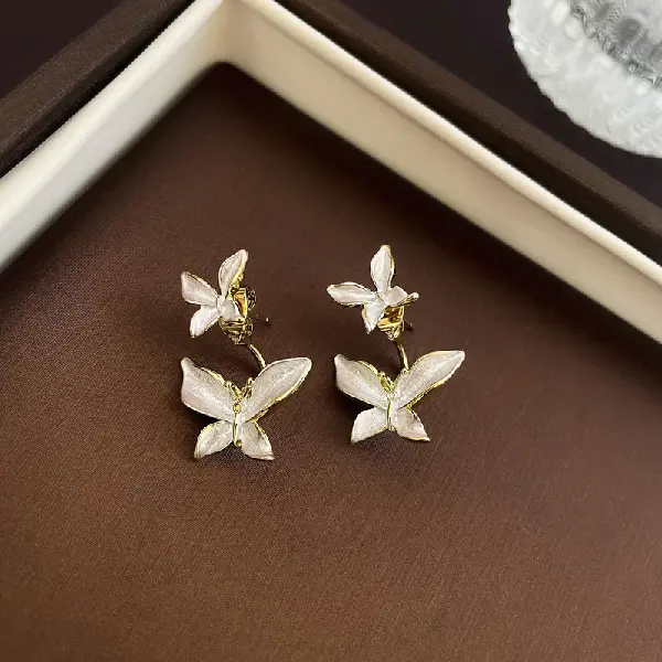 13# Silver Needle-Golden Two-band Oil-Drip Butterfly,tkmbeautysupply.com