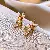 Wholesale Real Gold Electroplated Silver Needle Pearl Earrings - Silver needle oil dripping zircon love flower earrings (real gold plating)