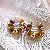 Tiger Eye Stone Silver Needle Earrings Wholesale Quality Assured - 4# round tiger eye stone beaded pendant earrings