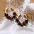 Tiger Eye Stone Silver Needle Earrings Wholesale Quality Assured - 9# silver needle oval tiger eye stone earrings (real gold plating)