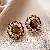 Tiger Eye Stone Silver Needle Earrings Wholesale Quality Assured - 11# Silver Needle Set Diamond Pearl Tiger Eye Stud Earrings