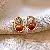 Tiger Eye Stone Silver Needle Earrings Wholesale Quality Assured - 15# silver needle square round resin ball earrings