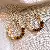 Tiger Eye Stone Silver Needle Earrings Wholesale Quality Assured - 21# silver needle zircon tiger eye stone earrings (real gold plating)