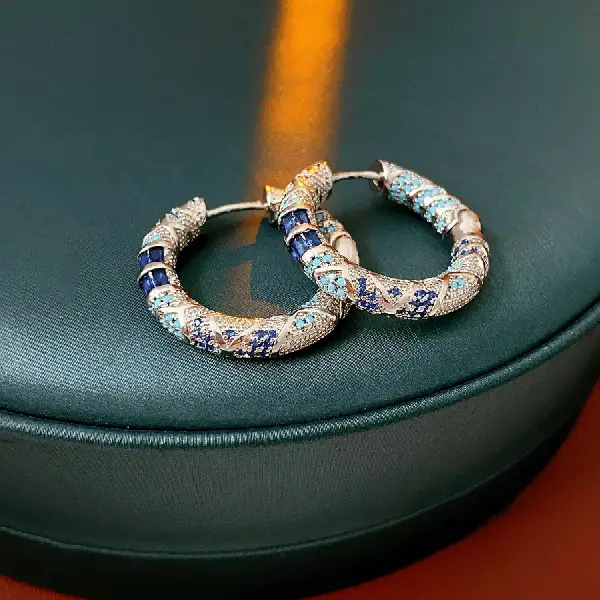 Earrings - silver.,tkmbeautysupply.com