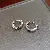 Wholesale Medieval Vintage Earrings with Zircon Shine - 10# ear buckle-silver