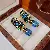 Wholesale Silver Needle Blue Irregular Metal Earrings for Retailers - Ear Clip-Blue Diamond Crystal Drops