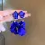 Wholesale Silver Needle Blue Irregular Metal Earrings for Retailers - Silver Needle Acrylic Matte Petal Tassel Stud Earrings