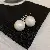 Wholesale Silver Needle Diamond Inlaid Pearl Earrings Supply - 25# silver needle-circle stud earrings-white silver
