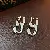 Wholesale Silver Needle Diamond Inlaid Pearl Earrings Supply - 37# ear buckle-real gold electroplated chain
